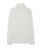 women's light cotton polo neck MARSHMALLOW white