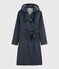 Women's Hooded Trench Coat SMOKING blue