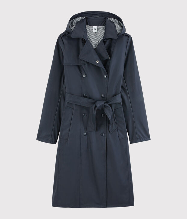 Women's Hooded Trench Coat SMOKING