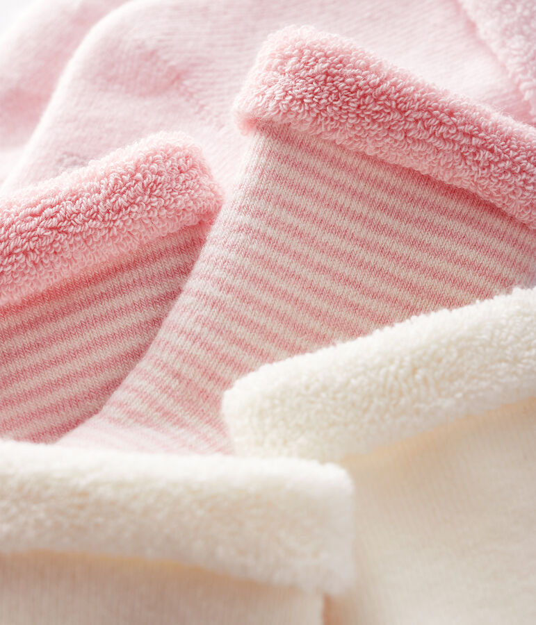 Knitted Babies' Socks - 3-Piece Set multicolor