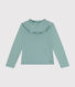 Girls long-sleeved ribbed T-shirt