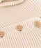 Babies' Moss Stitch Cotton Cardigan AVALANCHE Ecru
