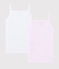 Girls' Organic Cotton Vest Tops - 2-Pack variante 1