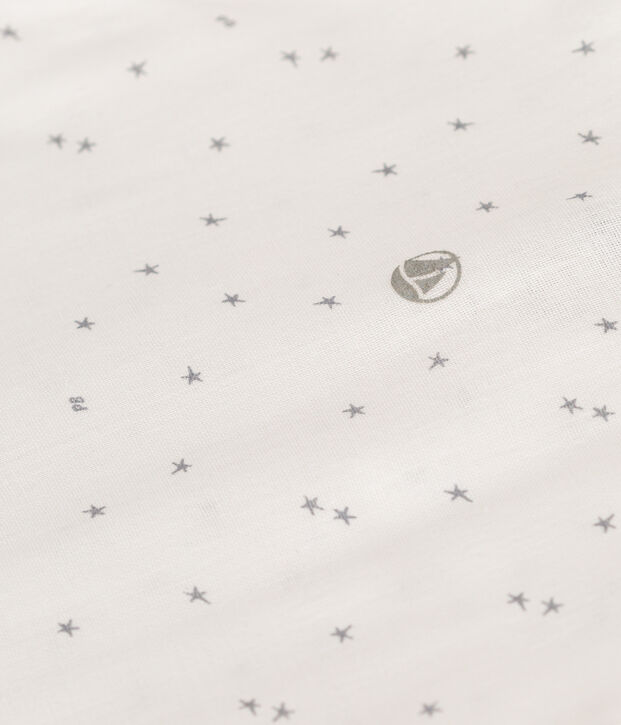 Babies' 1 TOG cotton sleeping bag white/grey