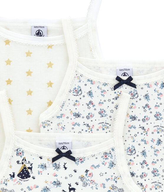 Little girl's strap vest trio variante 1