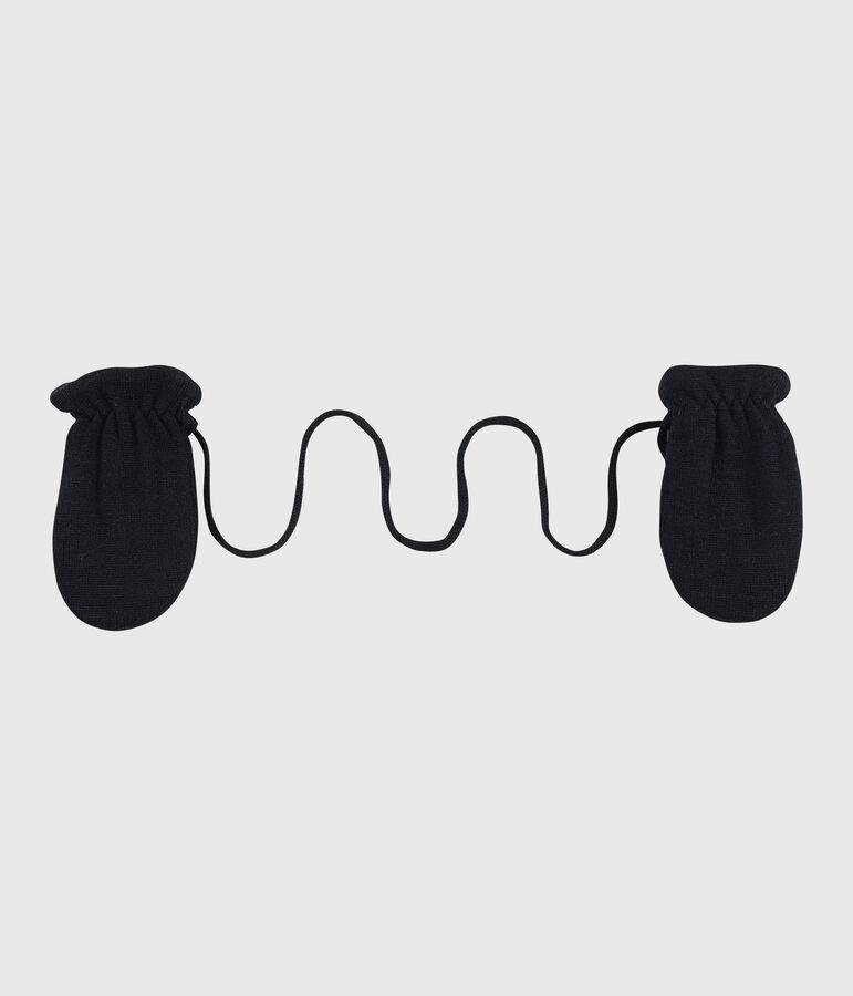 Babies' Microfleece-Lined Mittens SMOKING blue