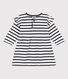 Babies' Long-Sleeved Thick Stripy Jersey Breton Dress