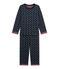 Boy's reversible pyjamas SMOKING blue/MULTICO white