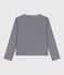 Children's stripy cotton cardigan SMOKING blue/MARSHMALLOW white