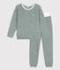 Children's Unisex Pinstriped Cotton Terry Pyjamas