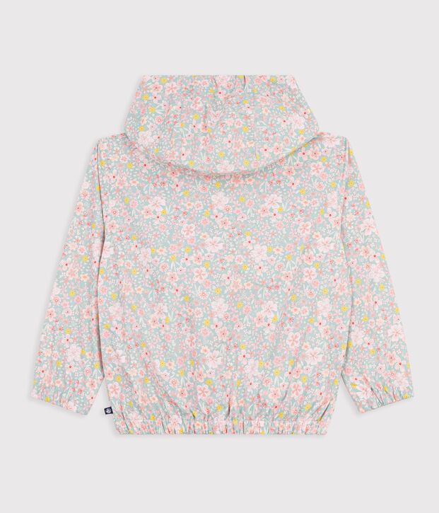 Children's floral windbreaker blue/multicolor