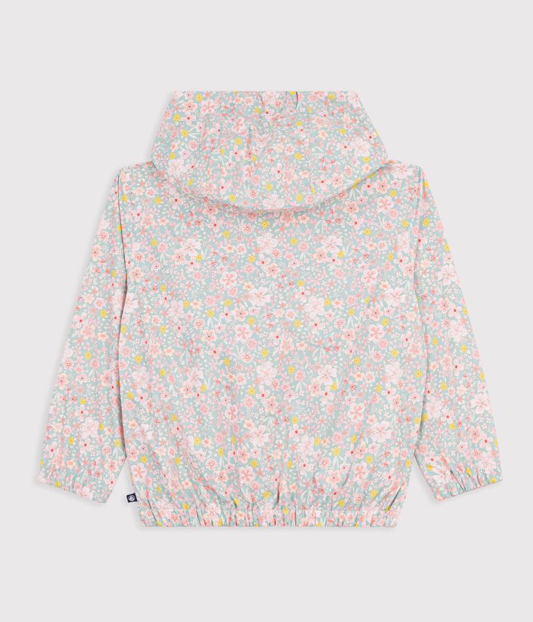 Children's floral windbreaker blue/multicolor
