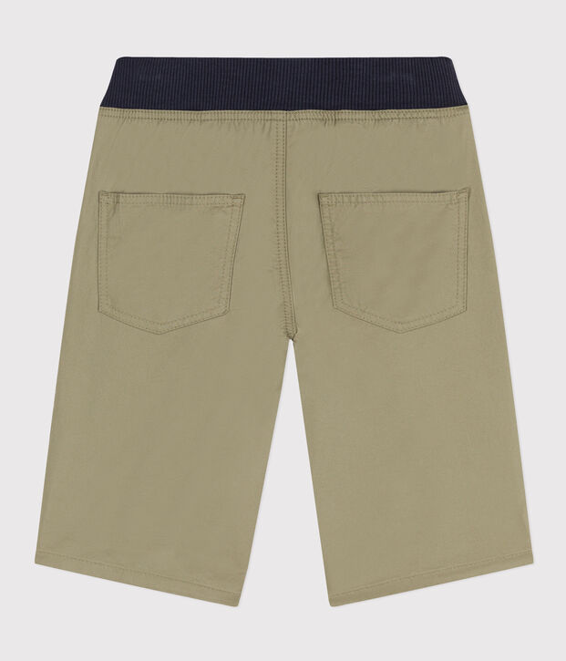 Boys' Cotton Serge Bermuda Shorts green