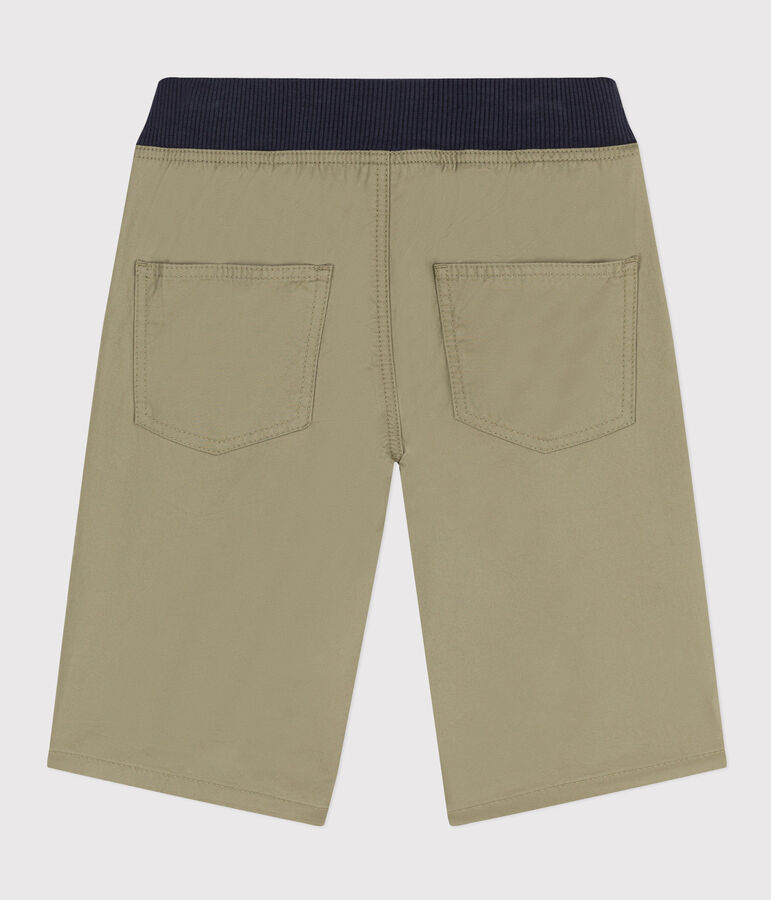 Boys' Cotton Serge Bermuda Shorts green
