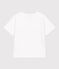 Children's short-sleeved cotton T-shirt MARSHMALLOW white