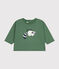 Babies' long sleeved T-shirt in fine jersey PALMERAIE green