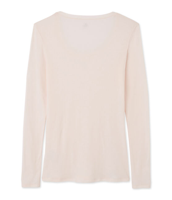 Women's Short-Sleeved V-Neck T-Shirt FLEUR pink