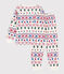 Children's Christmas pyjamas in printed fleece MILK /MULTICO