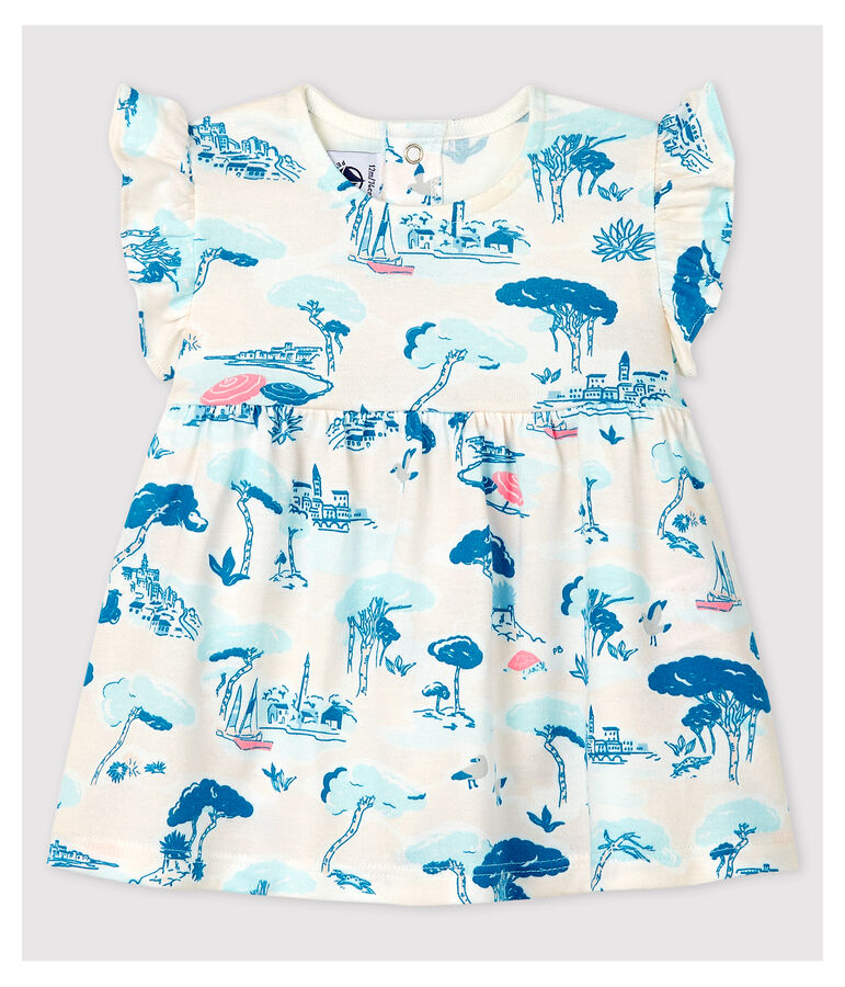 Baby Girls' Sleeveless Jersey Print Blouse MARSHMALLOW white/MULTICO white