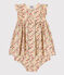 Babies' Sleeveless Poplin Dress With Bloomers AVALANCHE white/MULTICO
