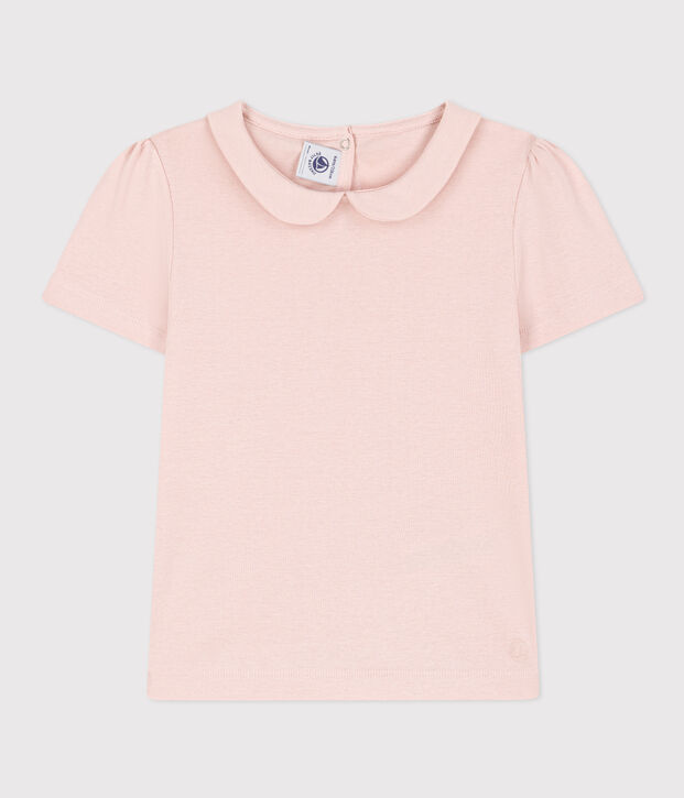 Girls' short-sleeved T-shirt pink