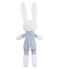 Babies' Jersey Bunny Comforter FONTAINE blue/MARSHMALLOW white