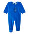 Baby's velour sleepsuit PERSE blue