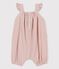 Babies' Organic Seersucker Short Playsuit PAPAYE pink/MARSHMALLOW