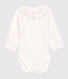 Baby Girls' Organic Cotton Bodysuit with Collar
