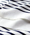 Unisex Striped Cotton Scarf MARSHMALLOW white/SMOKING blue