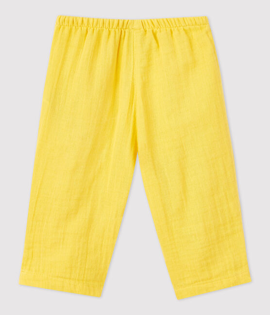 Babies' Organic Cotton Gauze Trousers ORGE yellow