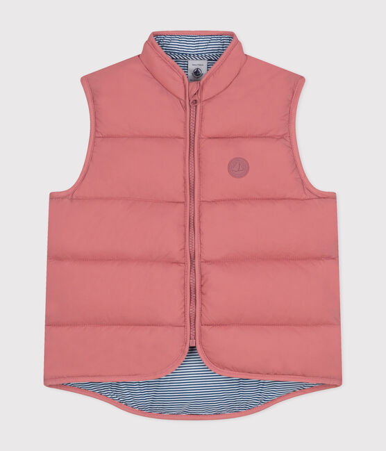 Children's Sleeveless Quilted Padded Jacket ROSEWOOD pink