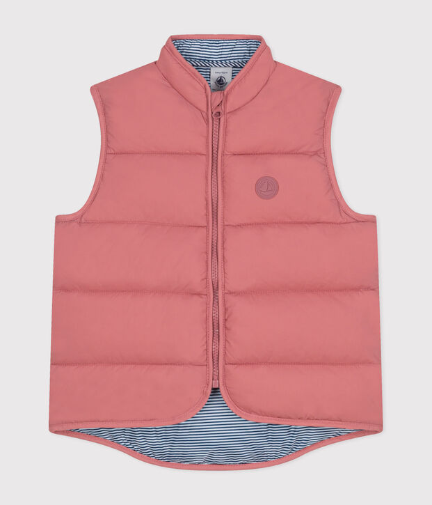 Children's Sleeveless Quilted Padded Jacket pink