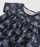 Girls' Short-Sleeved Tube Knit Blouse SMOKING blue/ECUME white