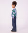 Children's wide-leg denim trousers blue
