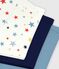 Pack of children's star print cotton boxers with covered waistbands variante 1