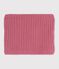Children's plain fleece-lined knitted snood pink