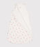 Babies' cotton TOG 1.5 sleeping bag MARSHMALLOW white/MULTICO white