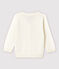 Baby Boys' Cotton and Linen Blend Knit Cardigan MARSHMALLOW white