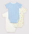 Babies' Short-Sleeved Wrapover Organic Cotton Bodysuits - 3-Pack variante 2