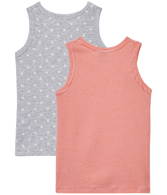 Set of 2 boys' tank tops LOT white
