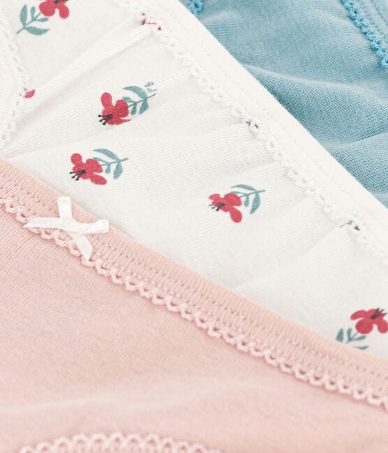 Girls' Floral Cotton Briefs - Pack of 3 variante 1