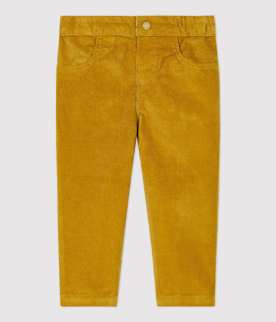 Babies' Velour Trousers TOPAZE yellow