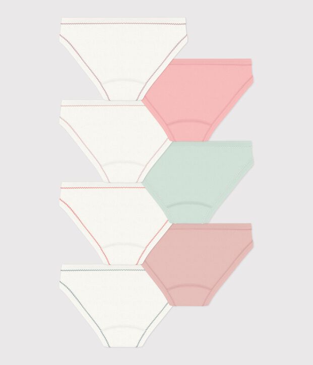 Pack of children's plain cotton pants multicolor