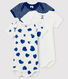 Baby girls' short-sleeved bodysuit - Set of 3