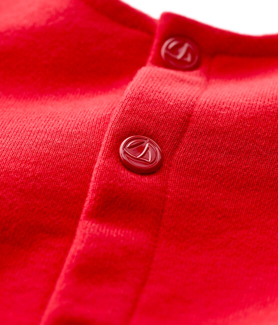 Baby Girls' Fleece Cardigan TERKUIT red