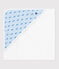 Babies' cotton bath wrap TOUDOU blue/ALASKA