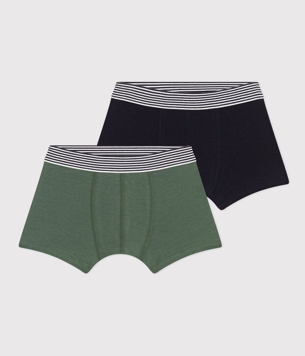 Children's cotton and elastane boxers - 2-pack multicolor
