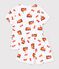 Children's short firefighter print cotton pyjamas white/multicolor