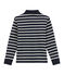 Boy's long sleeved polo shirt SMOKING blue/COQUILLE beige